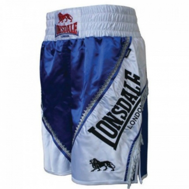 Lonsdale Boksbroek Groot Logo Braid Blauw/wit 402408